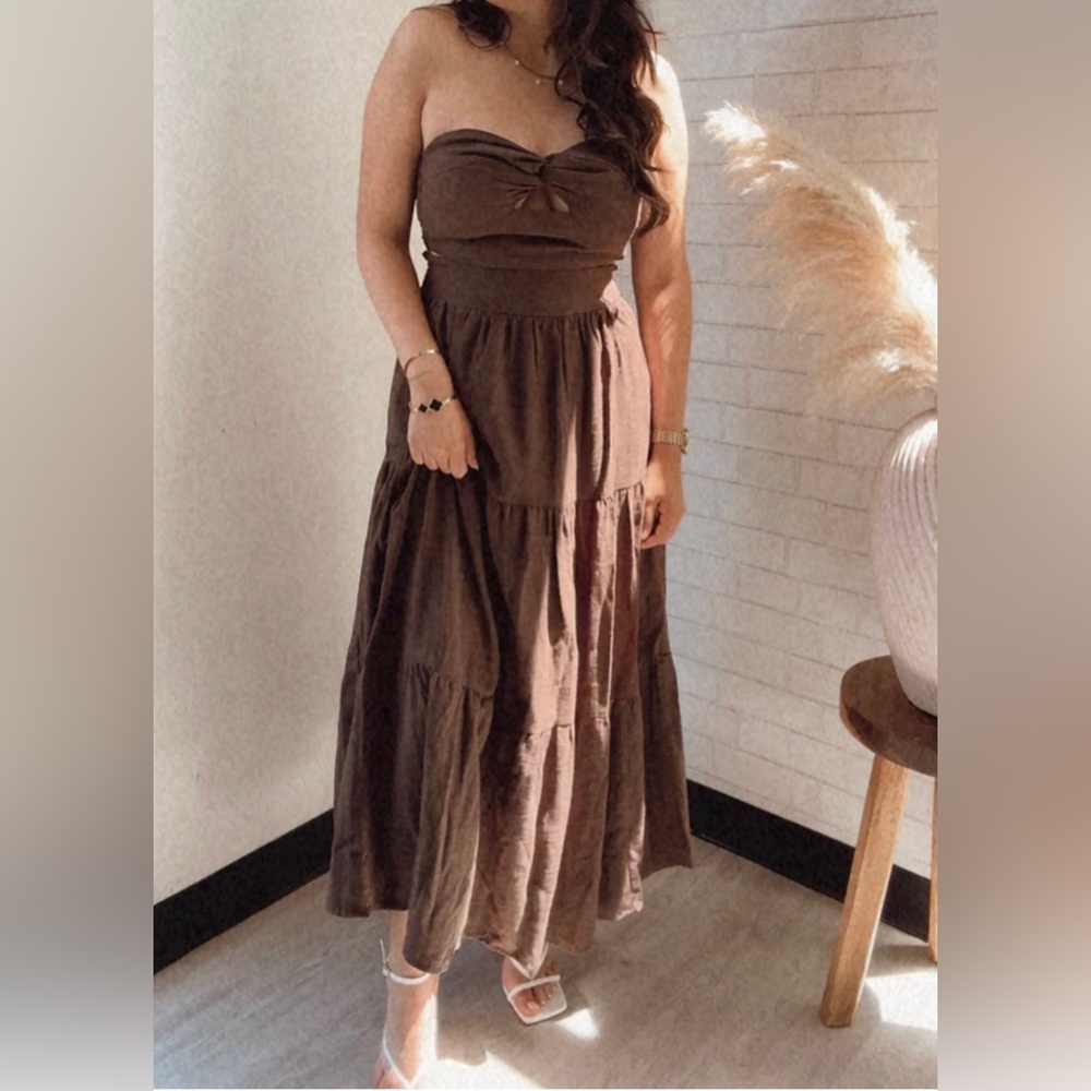 Two Piece Midi Tier Maxi Skirt Set